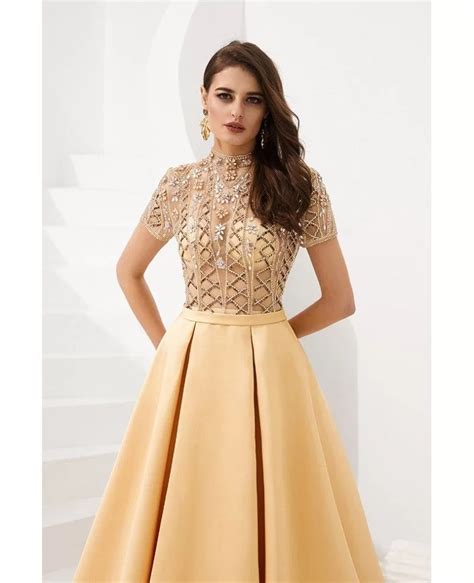 gold designer dresses for women.